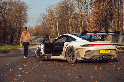 Porsche 911 GT3 RS parked up on the Monza oval